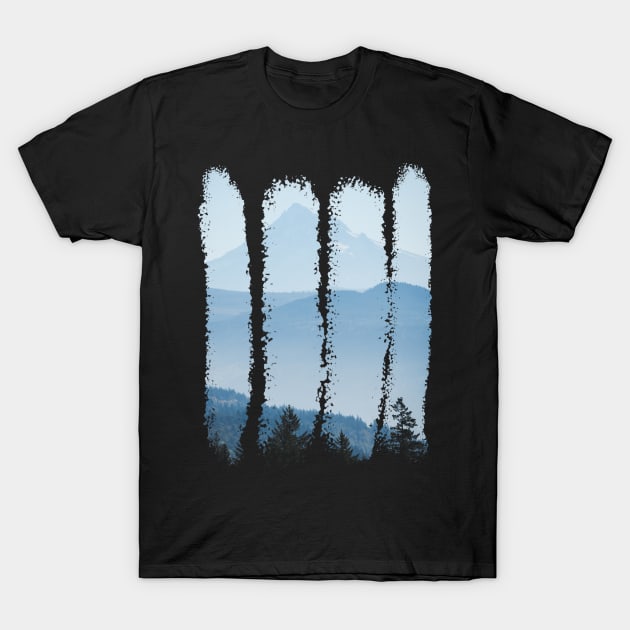 Adventure in the Mountains - Blue Morning T-Shirt by Cascadia by Nature Magick